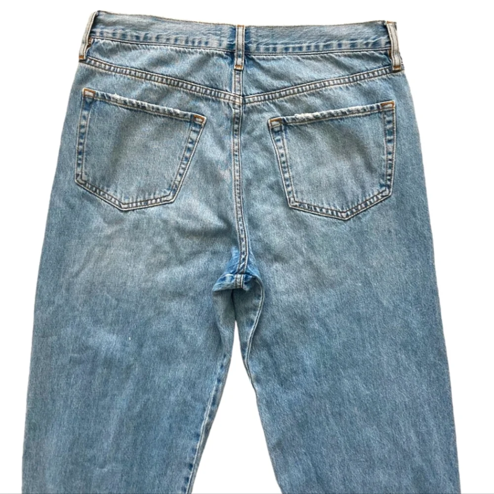 FRAME High Rise cropped the lounge Chill denim jogger blue Jeans size 29 - Picture 13 of 16